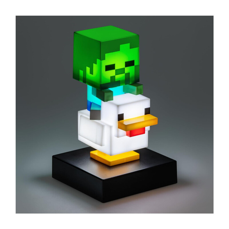 Lámpara Minecraft Chicken Jockey Lámpara Minecraft Chicken Jockey