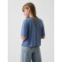SS EXTRA RELAXED TEE_GRAPHIC JUNE BAINBRIDGE BLUE