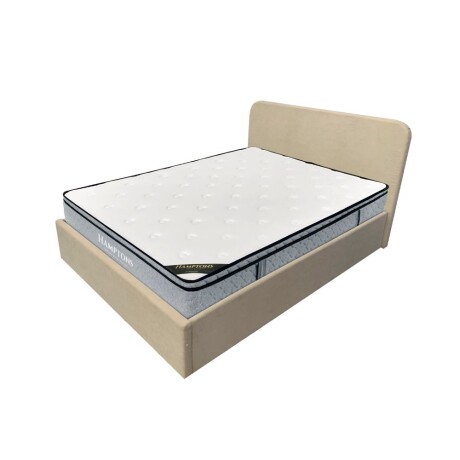 Sommier Baul Queen Hamptons Hybrid Ruthenium Con Respaldo Sommier Baul Queen Hamptons Hybrid Ruthenium Con Respaldo