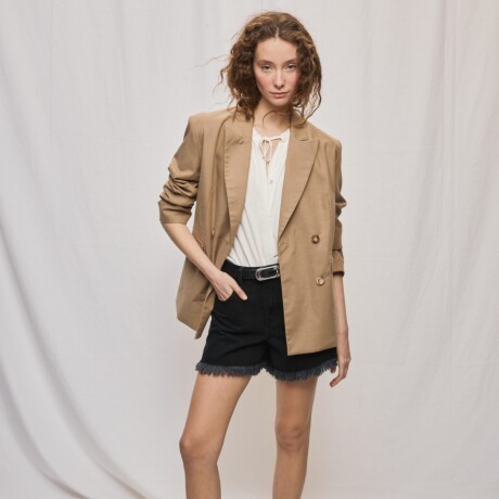 BLAZER VECTOR CAFÉ Café