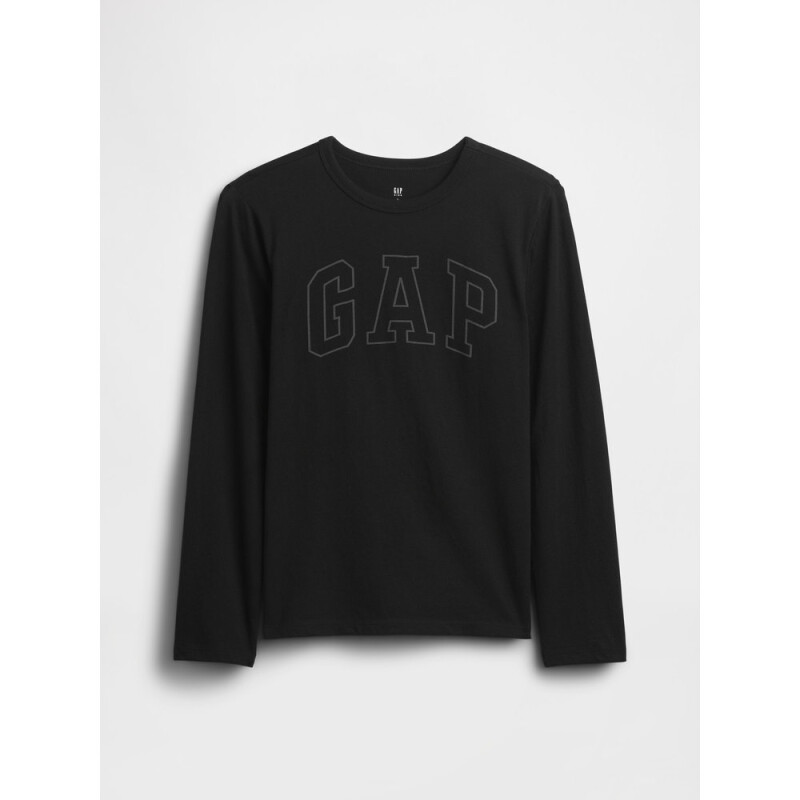 V-FRCH LS LOGO TEE TRUE BLACK