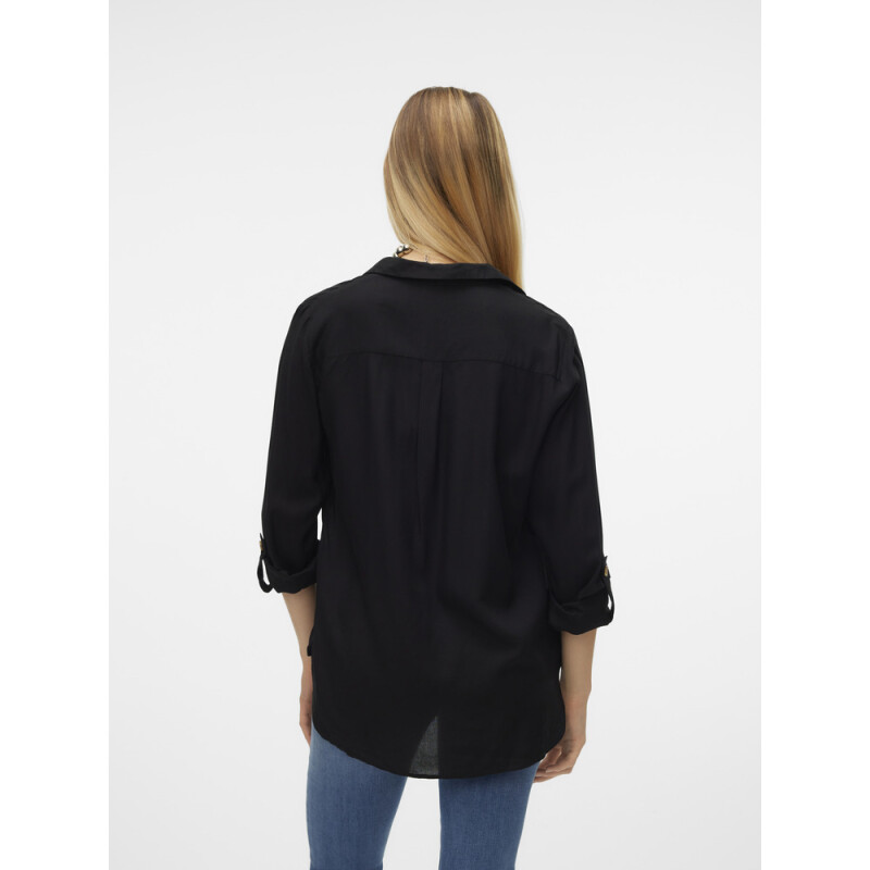 VMBUMPY L/S SHIRT NEW WVN GA NOOS BLACK