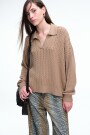 SWEATER TRENZAS Mostaza