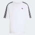 Remera Adidas 3 Tiras Blanco