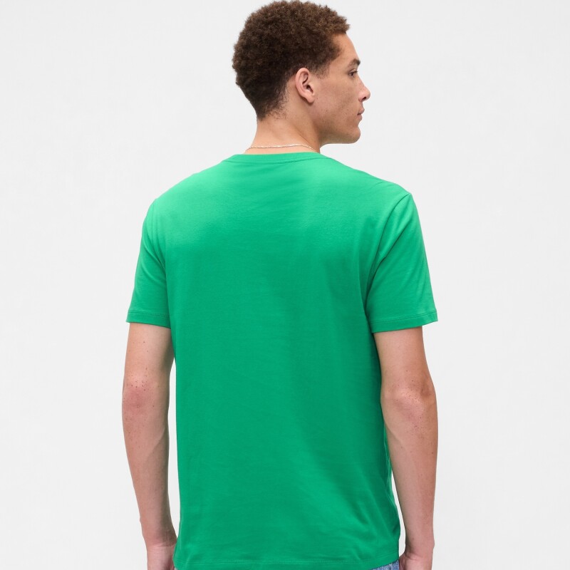 V-EVERYDAY SOFT BASIC LOGO T GALLANT GREEN