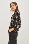 Camisa Hiroko Ikat Negro