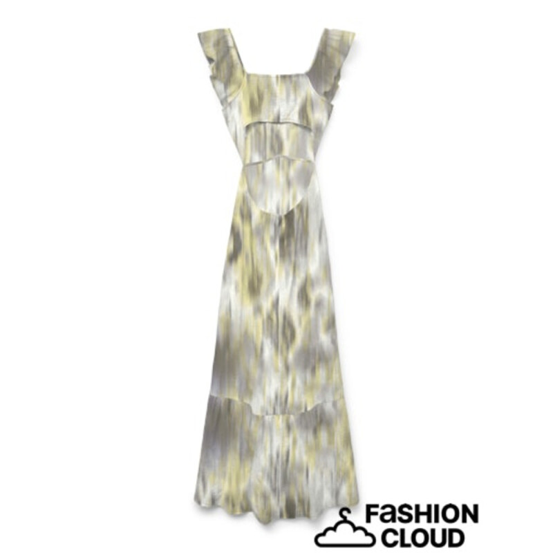 VMDICTHE S/L ANKLE DETAIL DRESS WVN GA SNOW WHITE