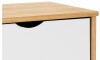 Mesa De Luz Madera Maciza Nordica 2 Cajones - Linea Dublin - Blanca Mesa De Luz Madera Maciza Nordica 2 Cajones - Linea Dublin - Blanca