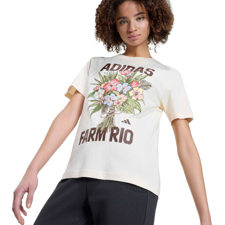 Remera de Mujer Adidas Farm Rio Beige - Multicolor