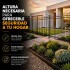 Cerco Reja Perimetral Seguridad Hierro Panel 2,40m x 1,80m Color Negro
