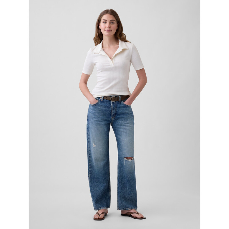 V-SS POLO TEE IVORY FROST