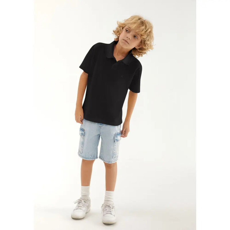 CAMISA POLO MM MASC PRETO ESCURO
