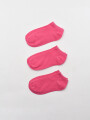 SOQUETE PACK X3 FUCSIA