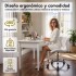 Silla Oficina Imback Escritorio Ergonomica Cuero Sintético IMBACK Color Blanco Silla Oficina Imback Escritorio Ergonomica Cuero Sintético IMBACK Color Blanco