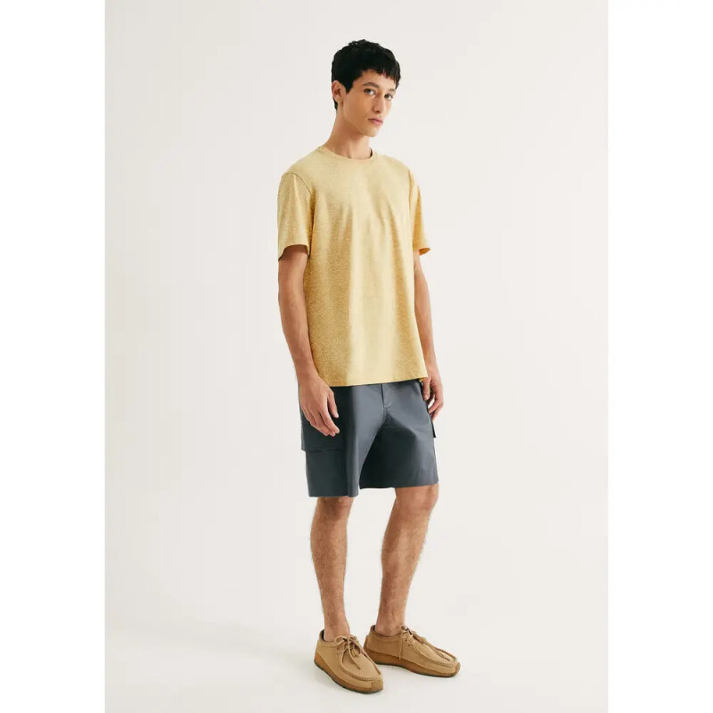 CAMISETA MM MASC AMARELO MESCLA