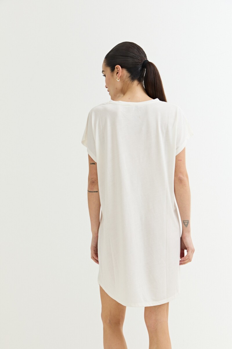 Vestido estampado BLANCO