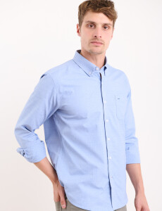 012592 CAMISA HARRINGTON LABEL Azul Piedra