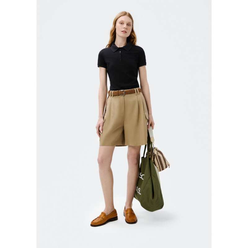 CAMISA POLO MM FEM PRETO ESCURO