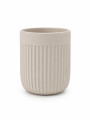 MACETA DECORATIVA CURVA CREMA