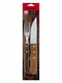 CUBIERTOS PARA ASADO MARRON (V)