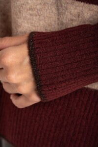 Sweater Rayado Bordeaux