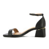 Sandalia Vizzano Mujer Con Pulsera Taco 5cm Negro