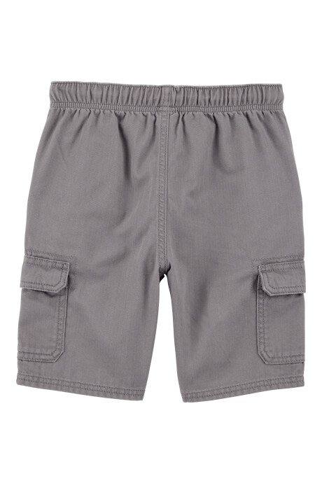 Short cargo de algodón, gris Sin color