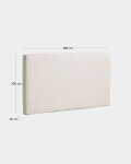 Cabecero desenfundable Blok crudo para cama de hasta 160 cm Cabecero desenfundable Blok crudo para cama de hasta 160 cm