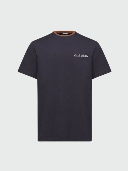 MONCLER - Remera de Algodón con Logo 742