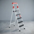 Escalera Metálica Plegable 4+1 Con Plataforma Zln1659 ESCALERA ZILAN ZLN1659