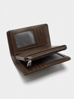 Cartera Con Rayas M marron