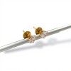 Caravanas Solitario oro- Oro bajo - Zirconia - CA8186 conpiedra