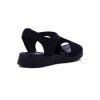 Sandalia Comfortflex Elastizada Mujer Negro-negro