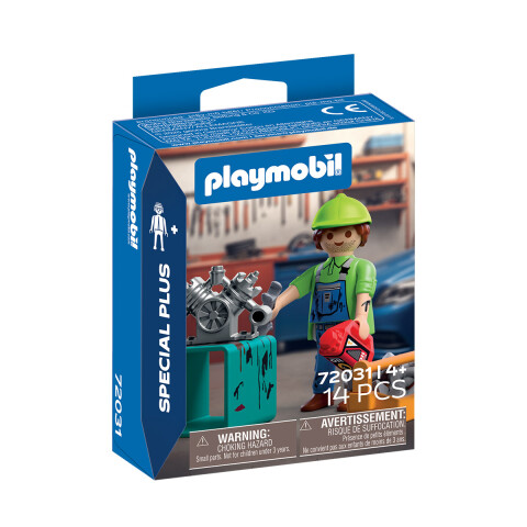 Mecánico con Herramientas Playmobil 14 Piezas U