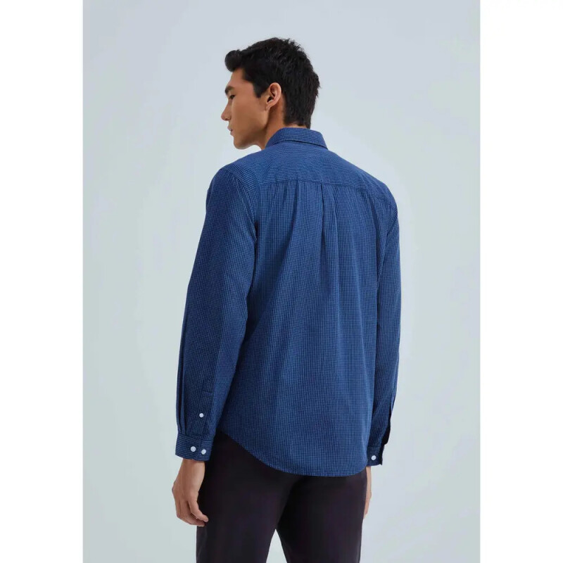 CAMISA MASC AZUL CARIBE/CHUMBO/BLANCO