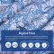 JUEGO DE SÁBANAS LANCASTER DIGITAL PRINT BLUE QUEEN