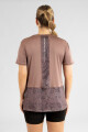 Style periscope shirt Marron