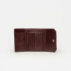 Billetera P&P en efecto cuero Bordeaux