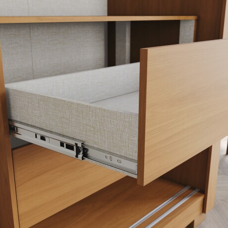 ROPERO 2 PUERTAS 4 CAJONES INTERNOS ESPEJO GUARDARROPA CLOSET ARMARIO COLOR MADERA