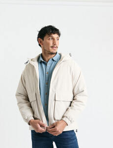 300221 CAMPERA HARRINGTON LABEL Blanco
