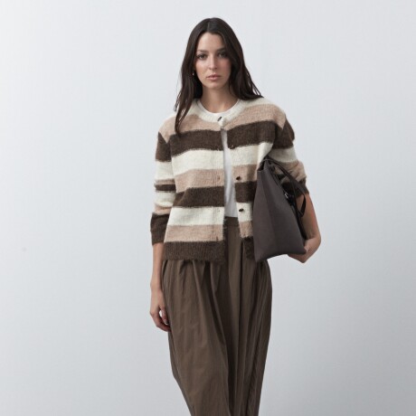 CARDIGAN FROST Chocolate