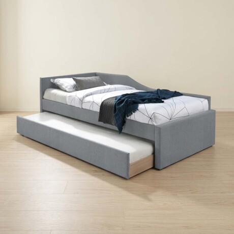 CAMA MARINERA 1 PLAZA MADERA-Y-TELA GRIS GIRASOL