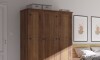 Ropero 3 Puertas 2 Cajones Madera - Linea Mexicana Oscuro