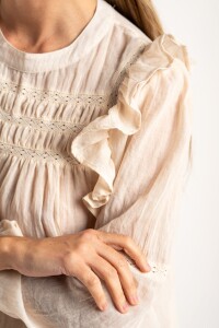 Blusa Con Volados Arena