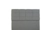 Respaldo 1 Plaza 1/2 Madera y Tela - London Gris