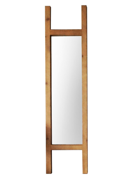 Espejo de pie Selecta tipo escalera con marco en madera natural 30x120cm Espejo de pie Selecta tipo escalera con marco en madera natural 30x120cm