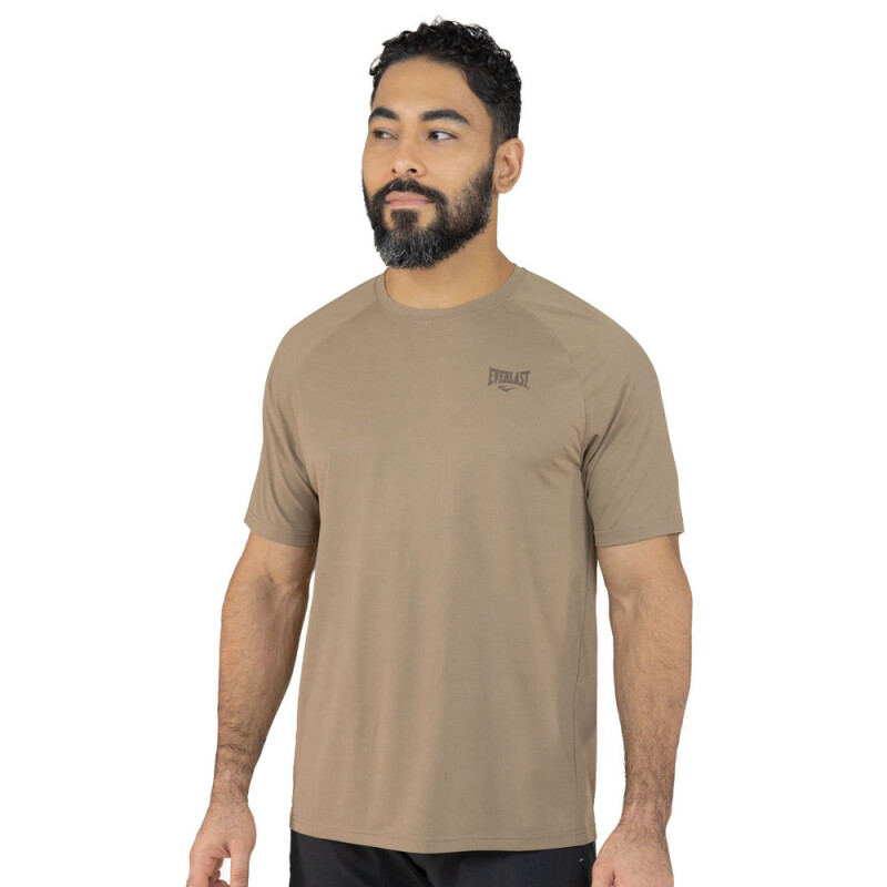 TSHIRT MEN POLY/SPX EVERLAST COPPER KH M6 KHAKI