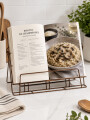 SOPORTE PARA LIBRO DE COCINA DORADO