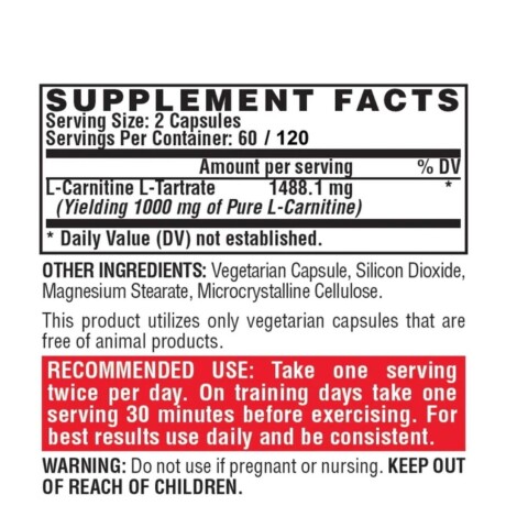 Cápsulas vegetales Lipo6 Carnitina Nutrex 120 Cáps