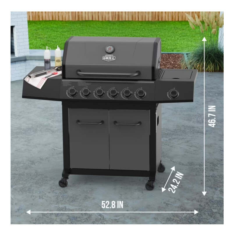 PARRILLA A GAS 6 QUEMADORES C/ANAFE 66000 BTU PARRILLA A GAS 6 QUEMADORES C/ANAFE 66000 BTU